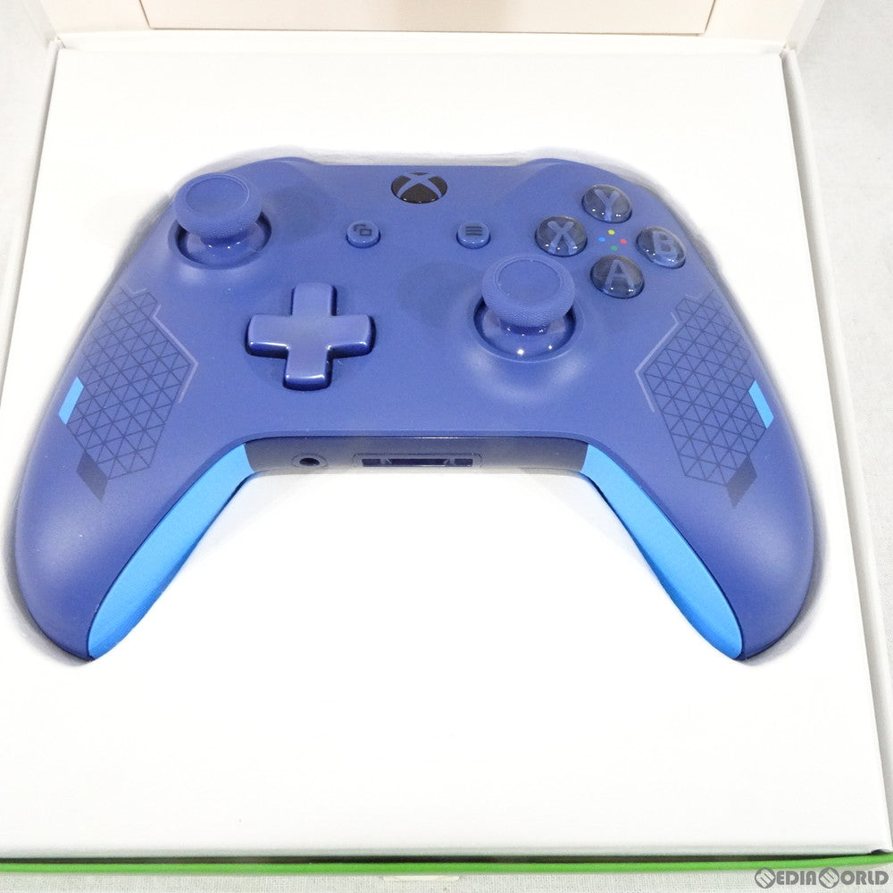 【中古即納】[お得品][表紙説明書なし][ACC][XboxOne] Xbox ワイヤレス コントローラー (スポーツ ブルー) 日本マイクロソフト(WL3-00159)(20191001)