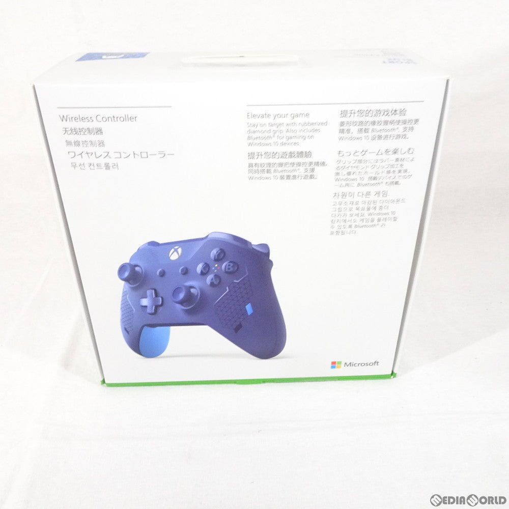【中古即納】[お得品][表紙説明書なし][ACC][XboxOne] Xbox ワイヤレス コントローラー (スポーツ ブルー) 日本マイクロソフト(WL3-00159)(20191001)