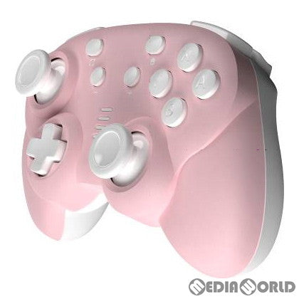 【新品】【お取り寄せ】[ACC][Switch] CYBER・ジャイロコントローラー ミニ 無線タイプ(SWITCH用)(スイッチ用) ピンク×ホワイト サイバーガジェット(CY-NSGYCMB-PW)(20200320)