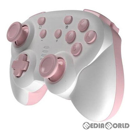 【中古即納】[お得品][表紙説明書なし][ACC][Switch] CYBER・ジャイロコントローラー ミニ 無線タイプ(SWITCH用)(スイッチ用) ホワイト×ピンク サイバーガジェット(CY-NSGYCMB-WP)(20200320)