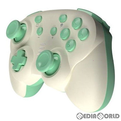 【新品】【お取り寄せ】[ACC][Switch] CYBER・ジャイロコントローラー ミニ 無線タイプ(SWITCH用)(スイッチ用) クリーム×ライトグリーン サイバーガジェット(CY-NSGYCMB-CG)(20200320)