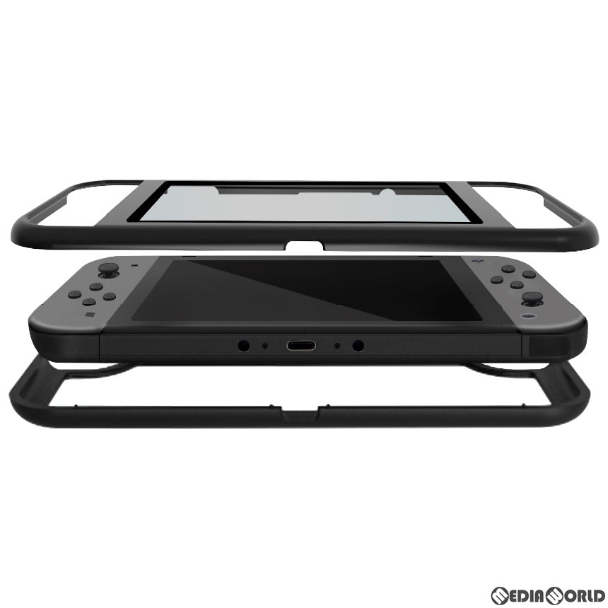 【新品】【お取り寄せ】[ACC][Switch] CYBER・ガラスパネル付きマグネットバンパー(SWITCH用)(スイッチ用) ブラック サイバーガジェット(CY-NSMGB-BK)(20200430)