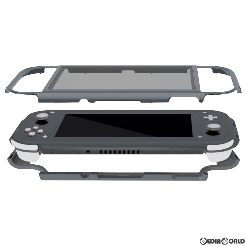 【新品】【お取り寄せ】[ACC][Switch] CYBER・ガラスパネル付きマグネットバンパー(SWITCH Lite用)(スイッチライト用) グレー サイバーガジェット(CY-NSLMGB-GY)(20200430)