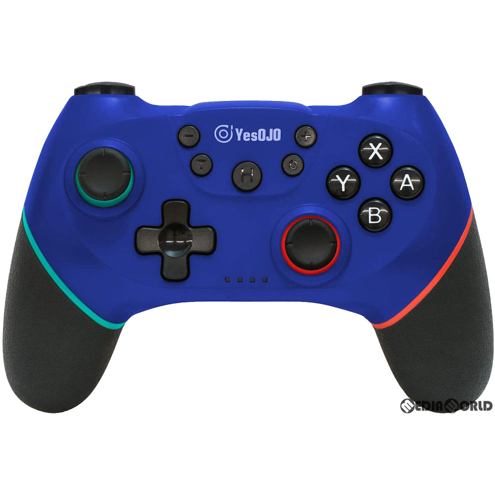 【中古即納】[ACC][Switch] SWITCH用(スイッチ用) ワイヤレスコントローラー OJO Classic PROコントローラー ブルー Yesojo Japan(PCG03-060)(20200229)