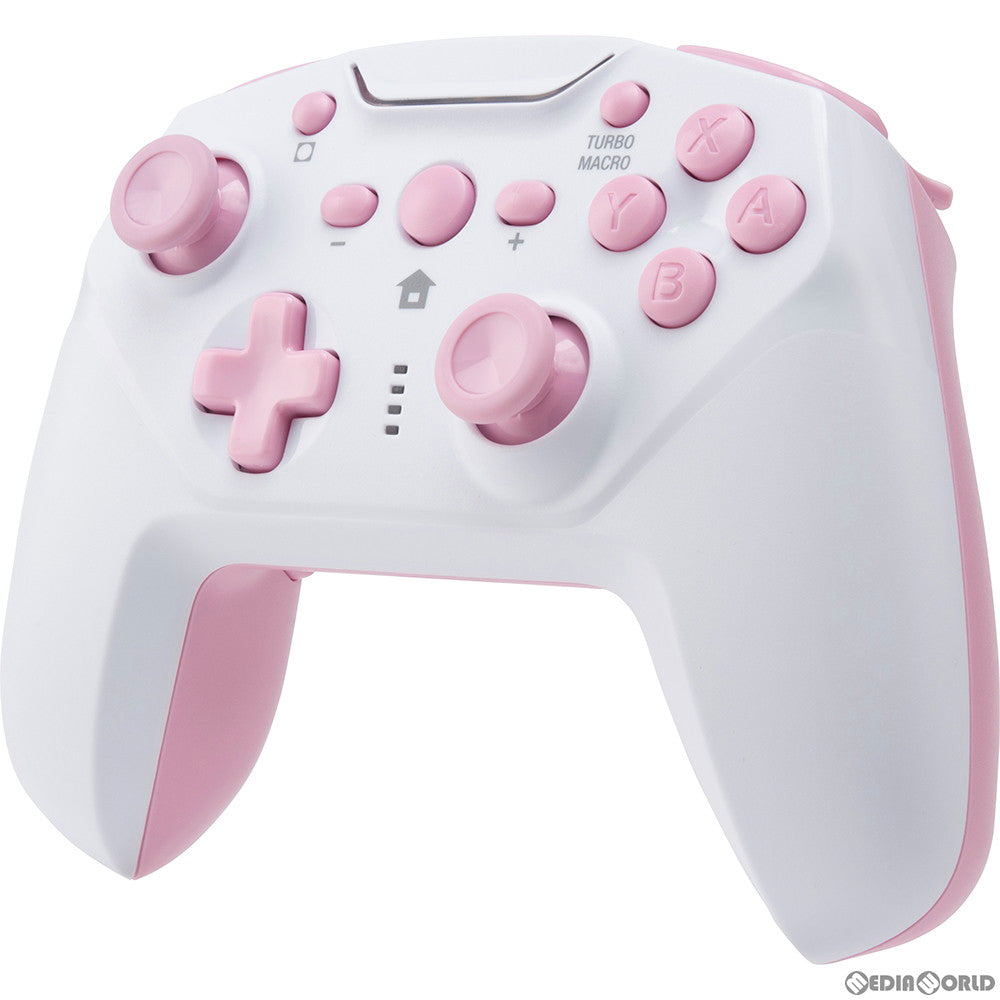 【新品】【お取り寄せ】[ACC][Switch] CYBER・ジャイロコントローラー 無線タイプ(SWITCH用)(スイッチ用) ホワイト×ピンク サイバーガジェット(CY-NSGYCWL-WP)(20200720)