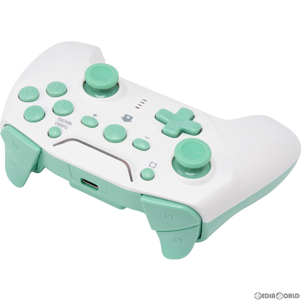 【中古即納】[ACC][Switch] CYBER・ジャイロコントローラー 無線タイプ(SWITCH用)(スイッチ用) クリーム×ライトグリーン サイバーガジェット(CY-NSGYCWL-CG)(20200720)