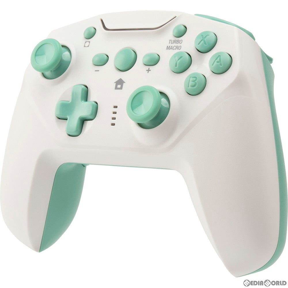 【新品】【お取り寄せ】[ACC][Switch] CYBER・ジャイロコントローラー 無線タイプ(SWITCH用)(スイッチ用) クリーム×ライトグリーン サイバーガジェット(CY-NSGYCWL-CG)(20200720)