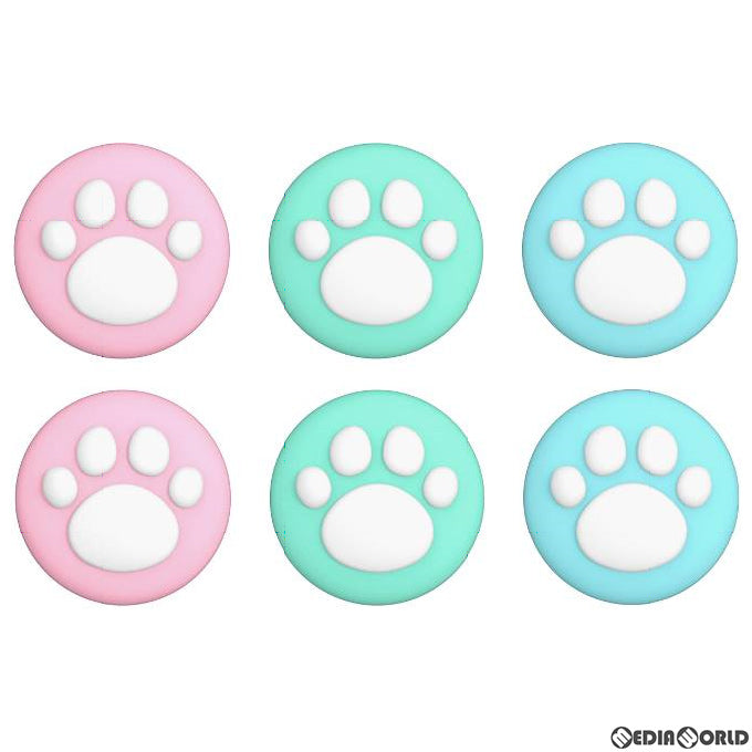 【新品】【お取り寄せ】[ACC][Switch] CYBER・アナログスティックカバー ねこにゃん プラス(SWITCH Proコントローラー用)(スイッチプロコントローラー用) サイバーガジェット(CY-NSPCASCNP-PA)(20200720)