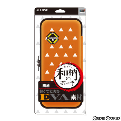 【新品】【お取り寄せ】[ACC][Switch] (再販)Switch Lite用(スイッチライト用) EVA和柄のポーチ 鱗柄 アローン(ALG-NSLEWPU)(20200630)