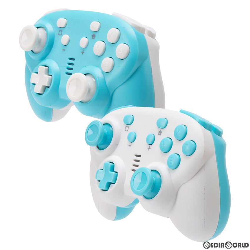 【新品】【お取り寄せ】[ACC][Switch] CYBER・ジャイロコントローラー ミニ 無線タイプ 2個セット(SWITCH用)(スイッチ用) ライトブルー サイバーガジェット(CY-NSGYCMB2-LB)(20200820)