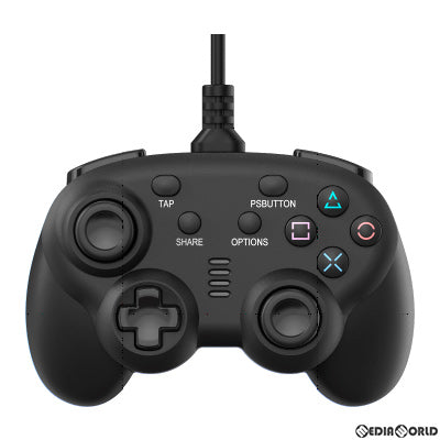 【新品】【お取り寄せ】[ACC][Switch] CYBER・ワイヤードコントローラー ミニ(PS4/SWITCH用)(PS4/スイッチ用) サイバーガジェット ブラック(CY-NSP4WCM-BK)(20200831)