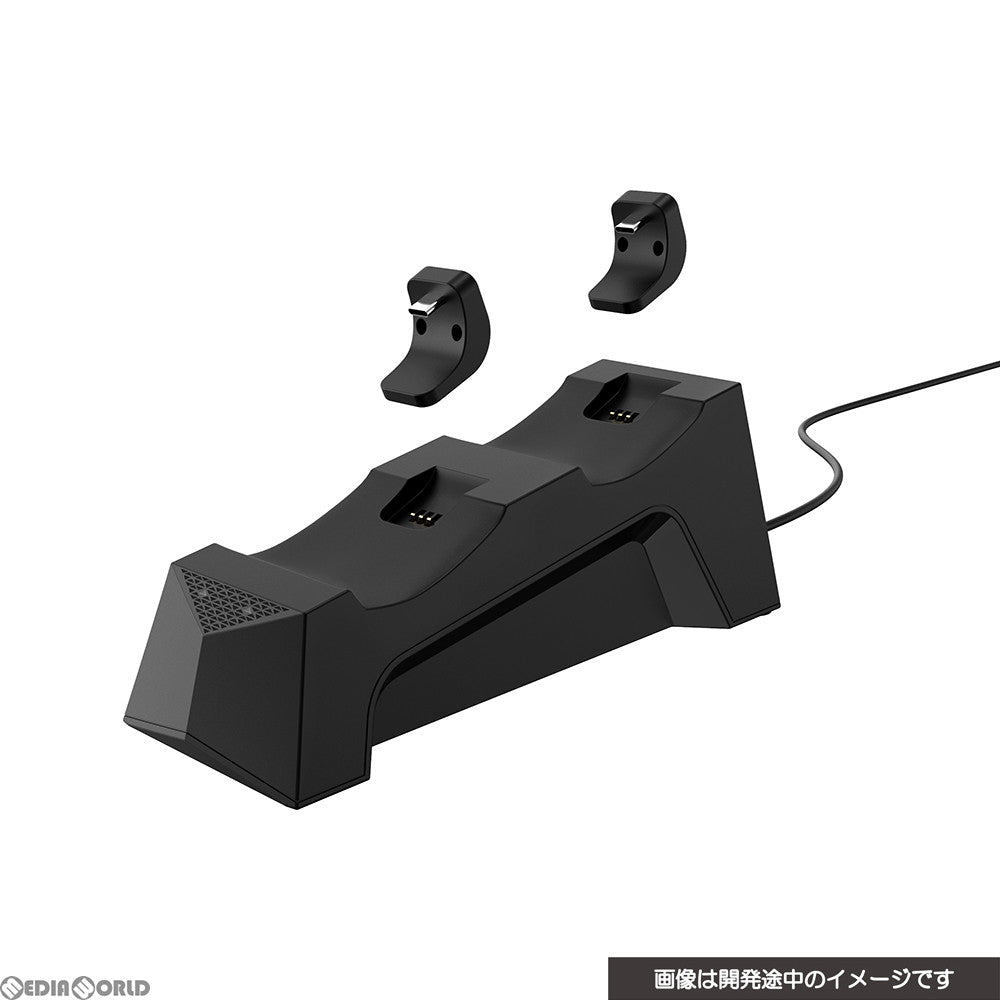 【新品】【お取り寄せ】[ACC][PS5] CYBER・置くだけで充電できるコントローラースタンド ダブル(PS5用) ブラック サイバーガジェット(CY-P5OCCSW-BK)(20201112)