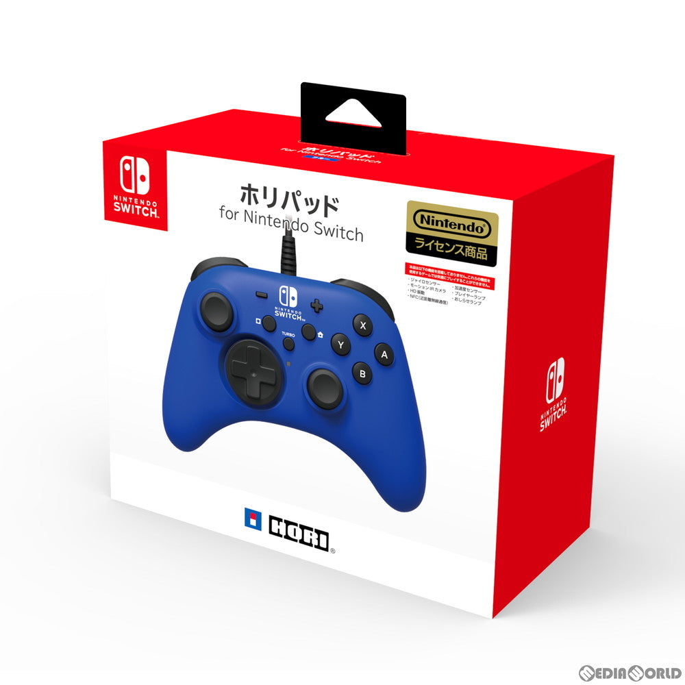 【中古即納】[お得品][表紙説明書なし][ACC][Switch] ホリパッド for Nintendo Switch(ニンテンドースイッチ) ブルー 任天堂ライセンス商品 HORI(NSW-155)(20201031)