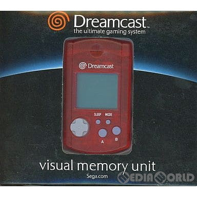 【中古即納】[ACC][DC] VISUAL MEMORY UNIT clear red(ビジュアルメモリ クリアレッド)(北米版) セガ(MK-50123)(20000330)