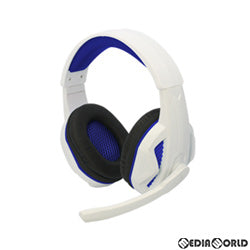 【新品】【お取り寄せ】[ACC][PS5] (PS5/PS4/PC用) マルチ ゲーミングヘッドセット(ホワイト&ブルー) コロンバスサークル(CC-P5MGH-WB)(20201210)