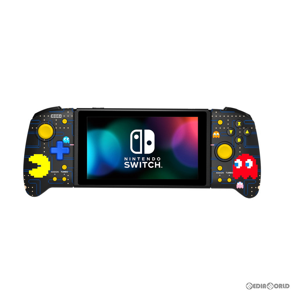 【中古即納】[ACC][Switch] グリップコントローラー for Nintendo Switch PAC-MAN(ニンテンドースイッチ パックマン) 任天堂ライセンス商品 HORI(NSW-302)(20201130)