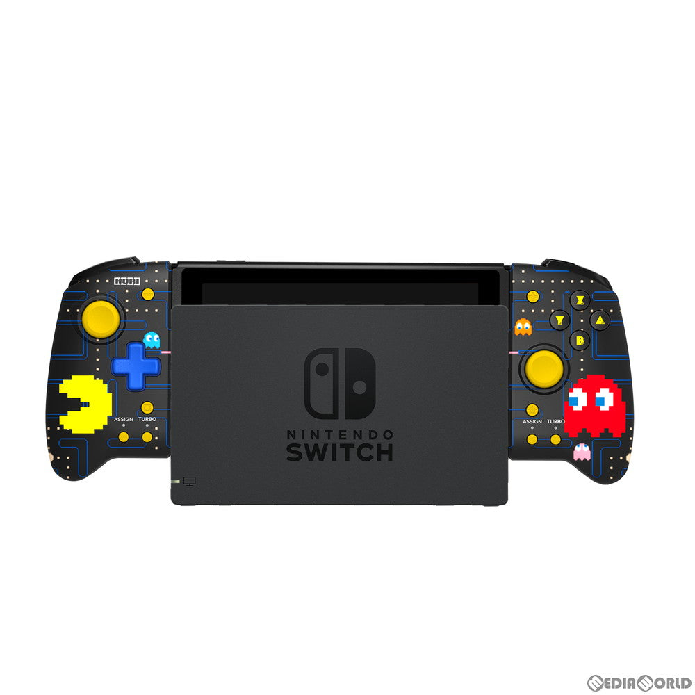 【新品即納】[ACC][Switch]グリップコントローラー for Nintendo Switch PAC-MAN(ニンテンドースイッチ パックマン) 任天堂ライセンス商品 HORI(NSW-302)(20201130)