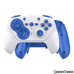 【中古即納】[ACC][Switch] CYBER・ジャイロコントローラー PRO 無線タイプ(SWITCH用)(スイッチ用) ホワイト×ブルー サイバーガジェット(CY-NSGPWL-WHBL)(20210331)