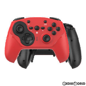 【新品】【お取り寄せ】[ACC][Switch] CYBER・ジャイロコントローラー PRO 無線タイプ(SWITCH用)(スイッチ用) レッド×ブラック サイバーガジェット(CY-NSGPWL-REBK)(20210331)