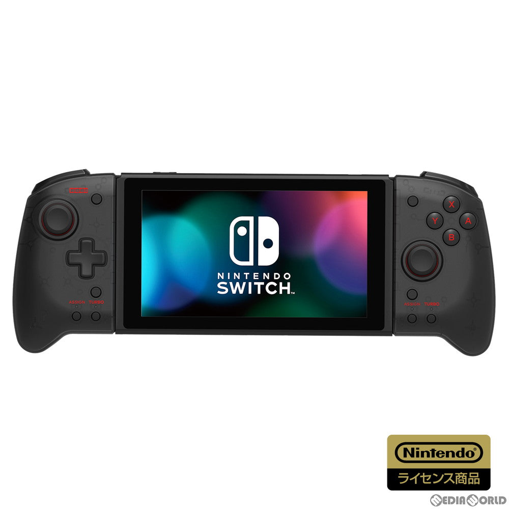 【中古即納】[お得品][表紙説明書なし][ACC][Switch] グリップコントローラー for Nintendo Switch(ニンテンドースイッチ) クリアブラック 任天堂ライセンス商品 HORI(NSW-298)(20201112)