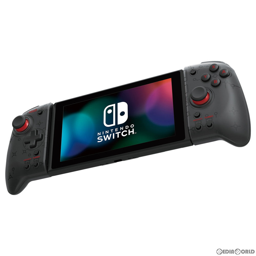 【中古即納】[お得品][表紙説明書なし][ACC][Switch] グリップコントローラー for Nintendo Switch(ニンテンドースイッチ) クリアブラック 任天堂ライセンス商品 HORI(NSW-298)(20201112)