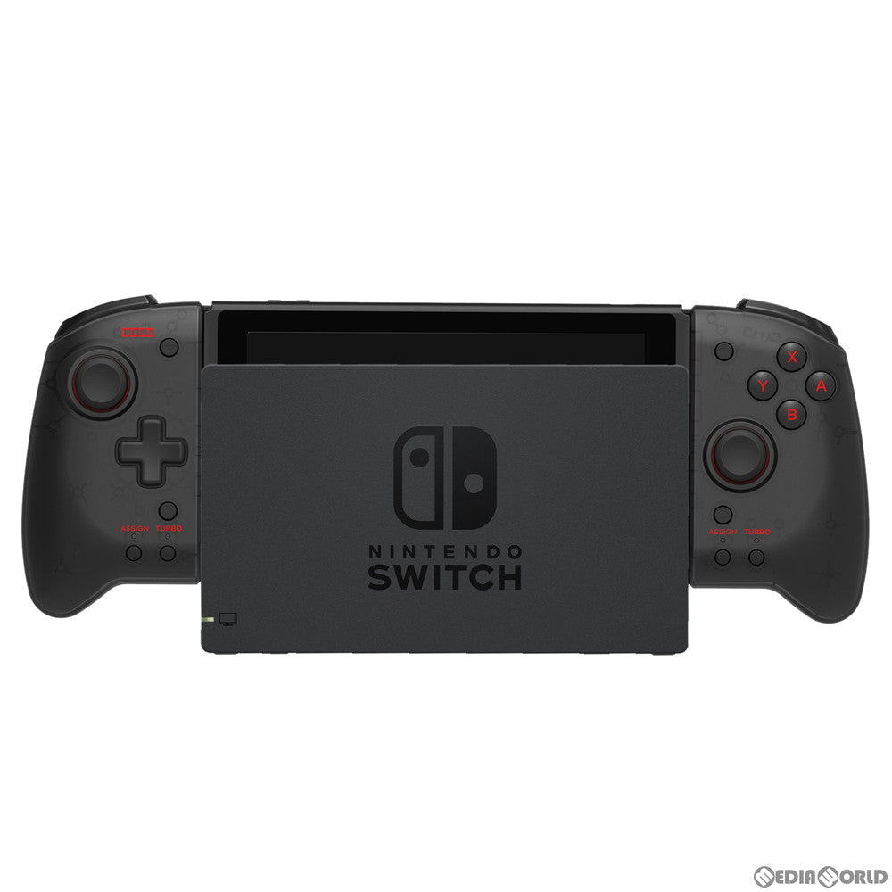 【中古即納】[お得品][表紙説明書なし][ACC][Switch] グリップコントローラー for Nintendo Switch(ニンテンドースイッチ) クリアブラック 任天堂ライセンス商品 HORI(NSW-298)(20201112)
