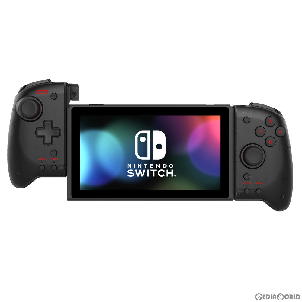 【中古即納】[お得品][表紙説明書なし][ACC][Switch] グリップコントローラー for Nintendo Switch(ニンテンドースイッチ) クリアブラック 任天堂ライセンス商品 HORI(NSW-298)(20201112)