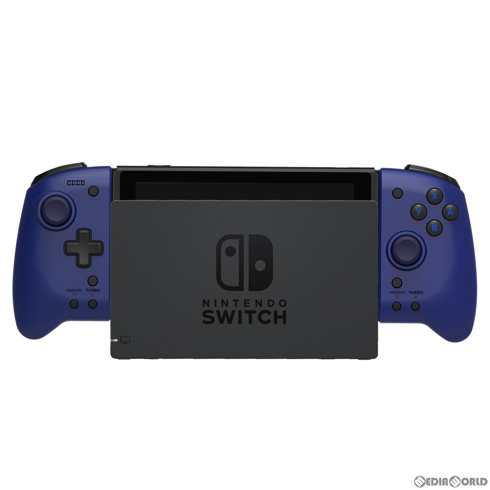 【中古即納】[お得品][表紙説明書なし][ACC][Switch] グリップコントローラー for Nintendo Switch(ニンテンドースイッチ) ブルー 任天堂ライセンス商品 HORI(NSW-299)(20201112)