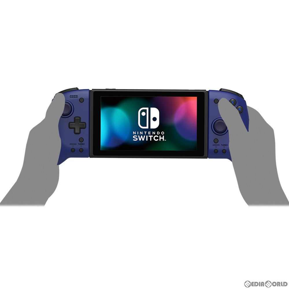 【中古即納】[お得品][表紙説明書なし][ACC][Switch] グリップコントローラー for Nintendo Switch(ニンテンドースイッチ) ブルー 任天堂ライセンス商品 HORI(NSW-299)(20201112)