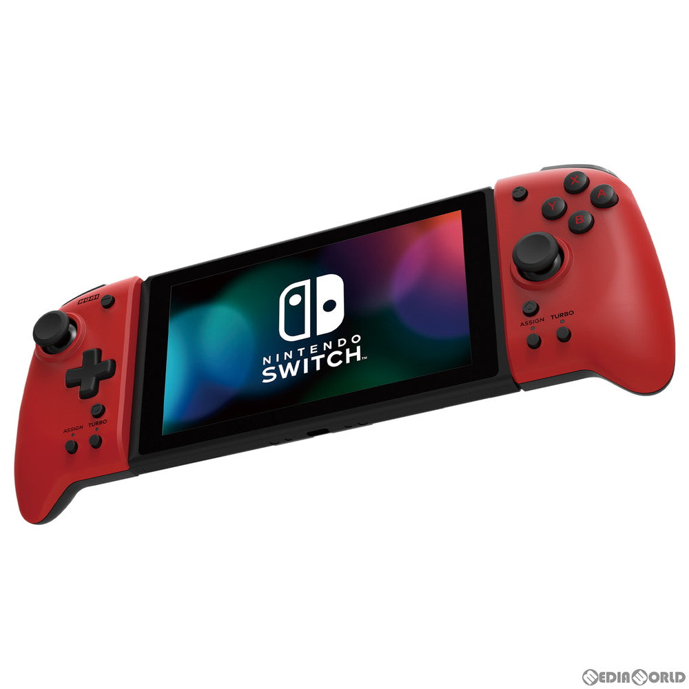 【中古即納】[ACC][Switch] グリップコントローラー for Nintendo Switch(ニンテンドースイッチ) レッド 任天堂ライセンス商品 HORI(NSW-300)(20201112)