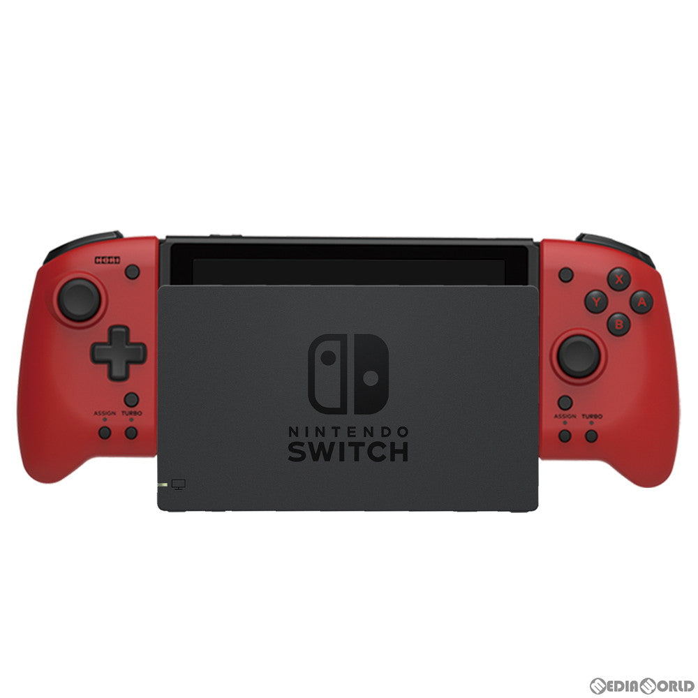 【中古即納】[ACC][Switch] グリップコントローラー for Nintendo Switch(ニンテンドースイッチ) レッド 任天堂ライセンス商品 HORI(NSW-300)(20201112)