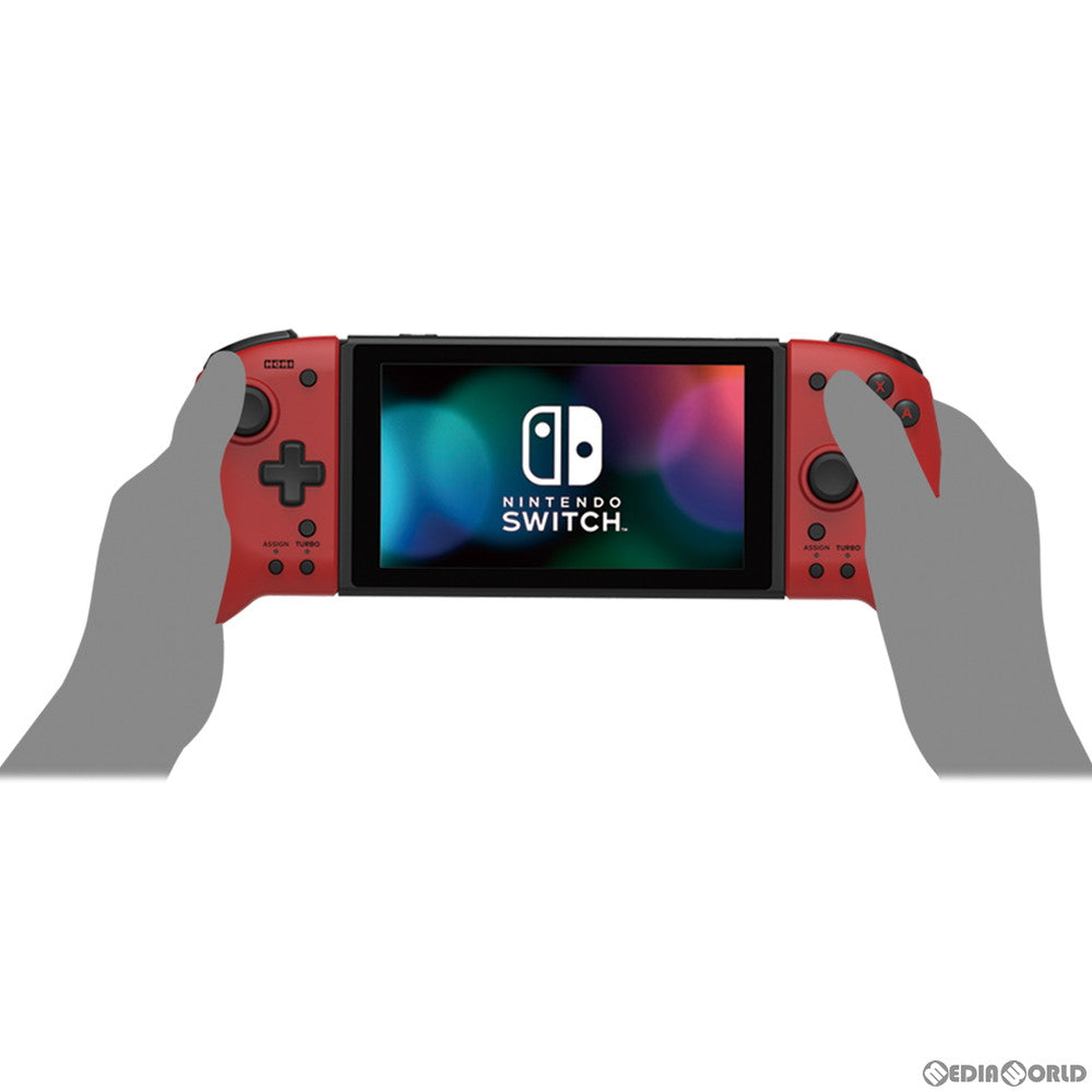 【中古即納】[ACC][Switch] グリップコントローラー for Nintendo Switch(ニンテンドースイッチ) レッド 任天堂ライセンス商品 HORI(NSW-300)(20201112)