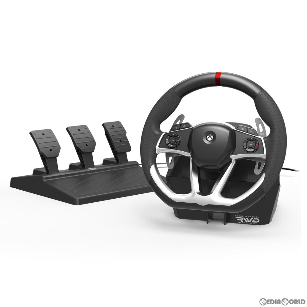 【中古即納】[ACC][XboxX/S] Force Feedback Racing Wheel DLX for Xbox Series X|S(フォース フィードバックレーシングホイール DLX for Xbox シリーズ X|S) マイクロソフトライセンス商品 HORI(AB05-001)(20210715)