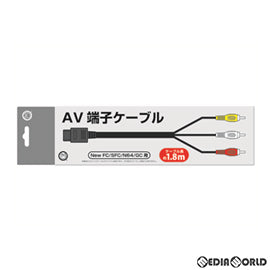 【新品】【お取り寄せ】[ACC][SFC] NewFC/SFC/N64/GC用 AV端子ケーブル コロンバスサークル(CC-MLAVC-BK)(20210218)