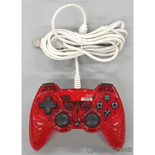 【中古即納】[ACC][PS3] PlayStation3対応 アナログコントローラ ホリパッド3 ミニ クリアレッド ソニーライセンス商品 HORI(HP3-191)(20131128)