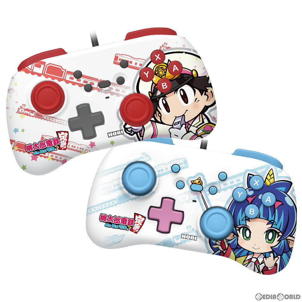 【新品】【お取り寄せ】[ACC][Switch] ホリパッドミニ for Nintendo Switch(ニンテンドースイッチ) 桃太郎・夜叉姫セット 任天堂ライセンス商品 HORI(AD14-001)(20210430)