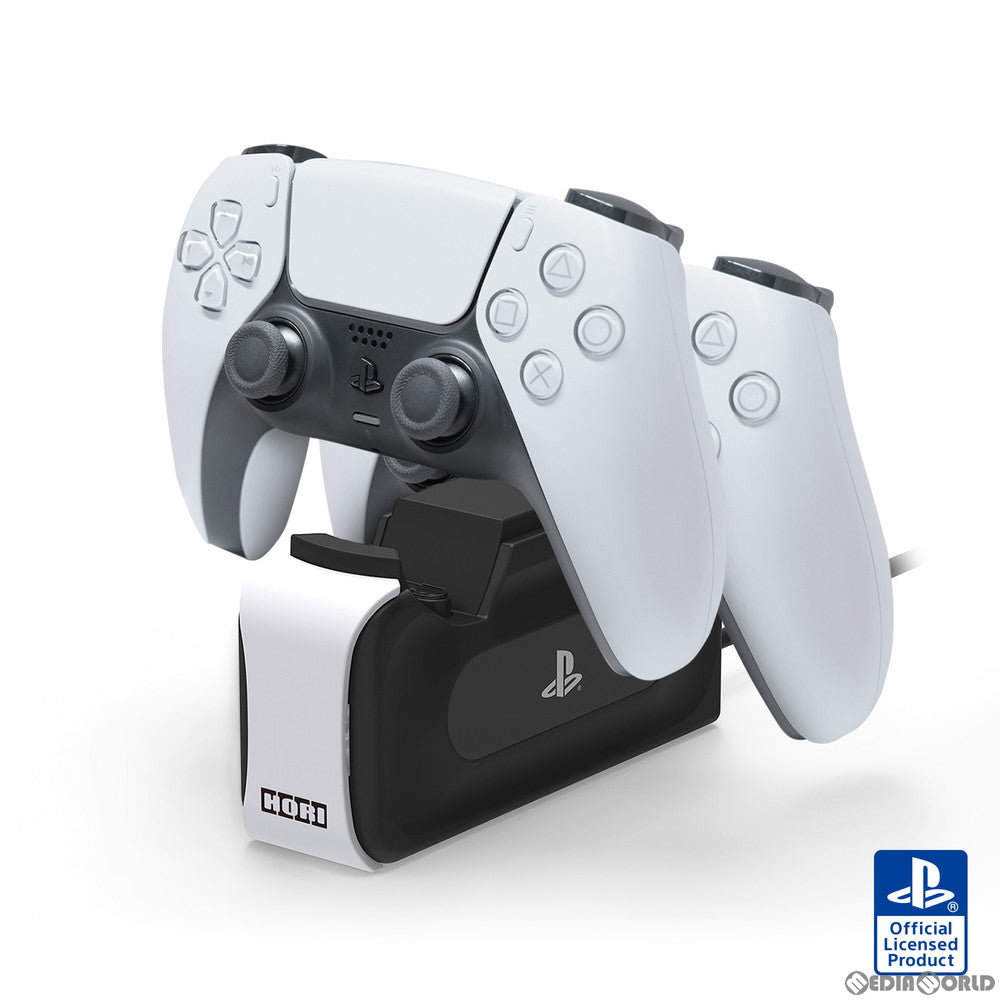 【新品】【お取り寄せ】[ACC][PS5] DualSense(デュアルセンス) ワイヤレスコントローラー専用 充電スタンドダブル for PlayStation5(プレイステーション5) ソニーライセンス商品 HORI(SPF-012)(20210701)