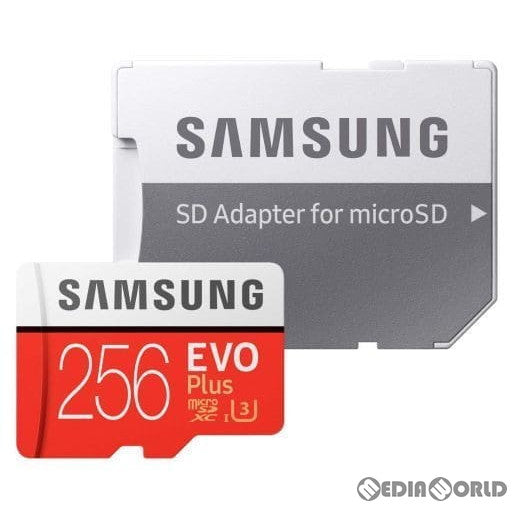 【中古即納】[お得品][表紙説明書なし][ACC][Switch] microSDXCカード 256GB EVO Plus Samsung(MB-MC256G)(20170627)