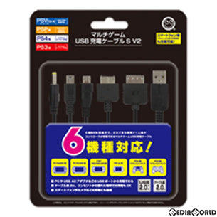 【新品】【お取り寄せ】[ACC][PS4] マルチゲームUSB充電ケーブルS V2(各機種用) コロンバスサークル(CC-MLMS2-BK)(20210831)