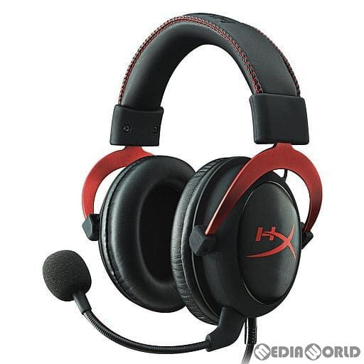 【中古即納】[ACC][PS4] HyperX Cloud II プロゲーミングヘッドセット(レッド/ブラック) キングストン(KHX-HSCP-RD)(20150209)