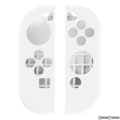 【新品】【お取り寄せ】[ACC][Switch] CYBER・ジョイコングリップカバー(SWITCH/SWITCH 有機EL用)(スイッチ/スイッチ 有機EL用) ホワイト サイバーガジェット(CY-NSJCGC-WH)(20211008)