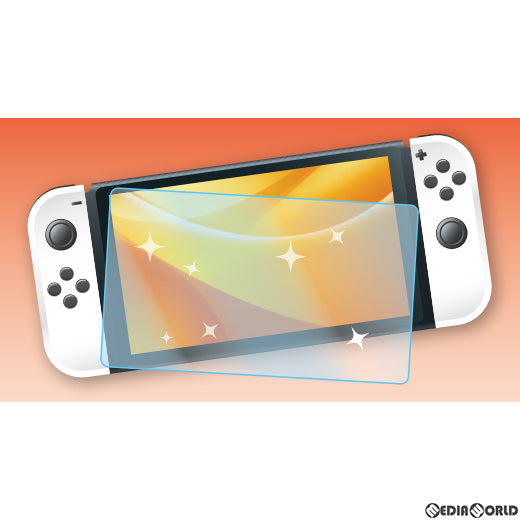 【新品】【お取り寄せ】[ACC][Switch] Switch(スイッチ) 有機EL用 光沢ガラスフィルム 0.33mm アローン(ALG-NSEKGF)(20211031)