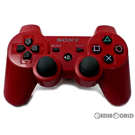【中古即納】[ACC][PS3] ワイヤレスコントローラー デュアルショック3(DUALSHOCK3) ガーネット・レッド SIE(CECHZC2JA1)(20120301)