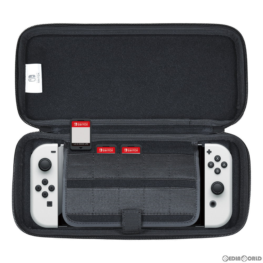 【中古即納】[ACC][Switch] スリムハードポーチ プラス for Nintendo Switch(ニンテンドースイッチ) ブラック 任天堂ライセンス商品 HORI(NSW-810)(20211008)