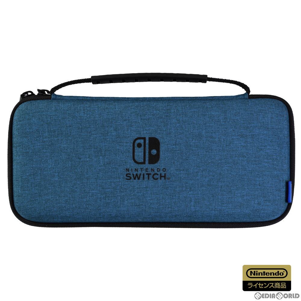 【中古即納】[ACC][Switch] スリムハードポーチ プラス for Nintendo Switch(ニンテンドースイッチ) ブルー 任天堂ライセンス商品 HORI(NSW-811)(20211008)