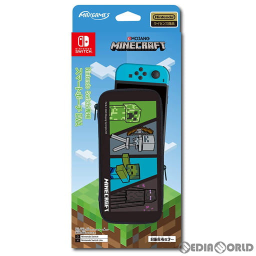 【中古即納】[ACC][Switch] Nintendo Switch専用(ニンテンドースイッチ専用) スマートポーチEVA マインクラフト 4キャラクター 任天堂ライセンス商品 マックスゲームズ(HACP-02MC4)(20201002)