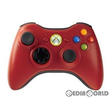 【中古即納】[ACC][Xbox360] (プレイ&チャージキットなし) Xbox360 ワイヤレスコントローラ リミテッド エディション レッド プレイ&チャージパック マイクロソフト(AUA-00011)(20090305)