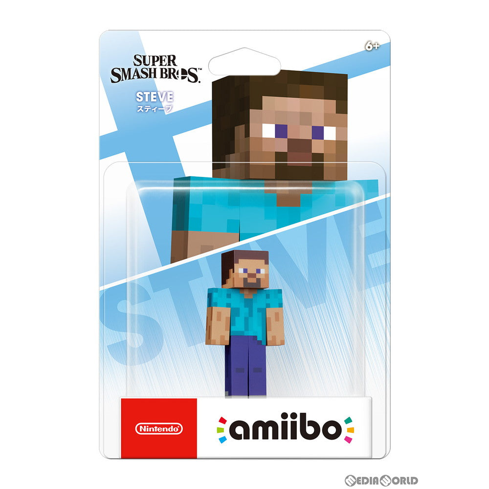 【新品】【お取り寄せ】[ACC][Switch] amiibo(アミーボ) スティーブ(大乱闘スマッシュブラザーズシリーズ) 任天堂(NVL-C-AADT)(20220909)