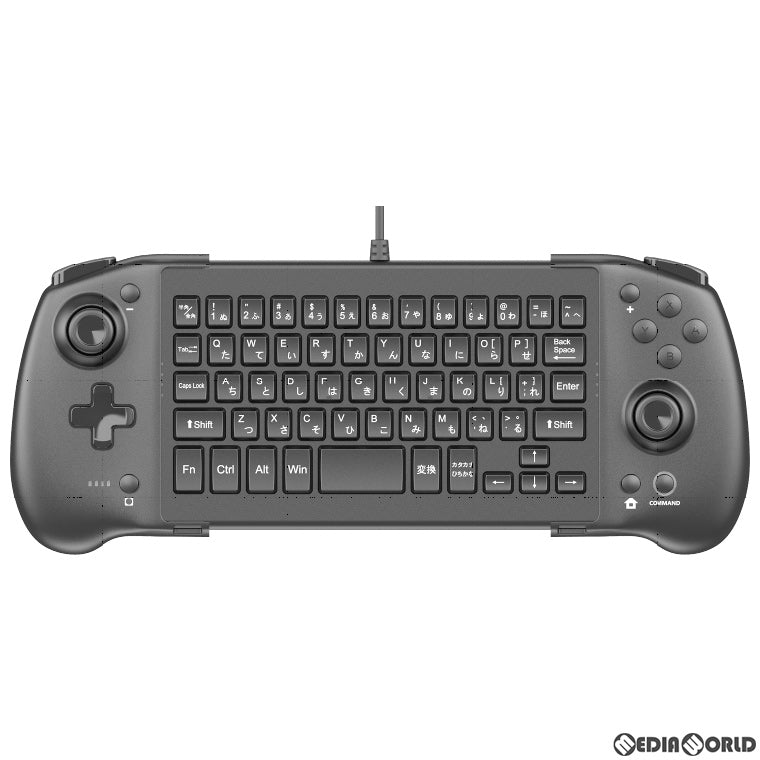 【新品】【お取り寄せ】[ACC][Switch] CYBER・キーボード付きダブルスタイルコントローラー(SWITCH/SWITCH 有機EL用)(スイッチ/スイッチ 有機EL用) ブラック サイバーガジェット(CY-NSOKDSC-BK)(20220220)