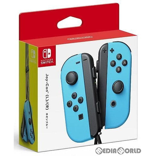 【中古即納】[ACC][Switch] マイニンテンドーストア限定 Joy-Con(L)/(R) ネオンブルー(ジョイコンL/R ネオンブルー) 任天堂(HAC-A-JACAA)(20170303)